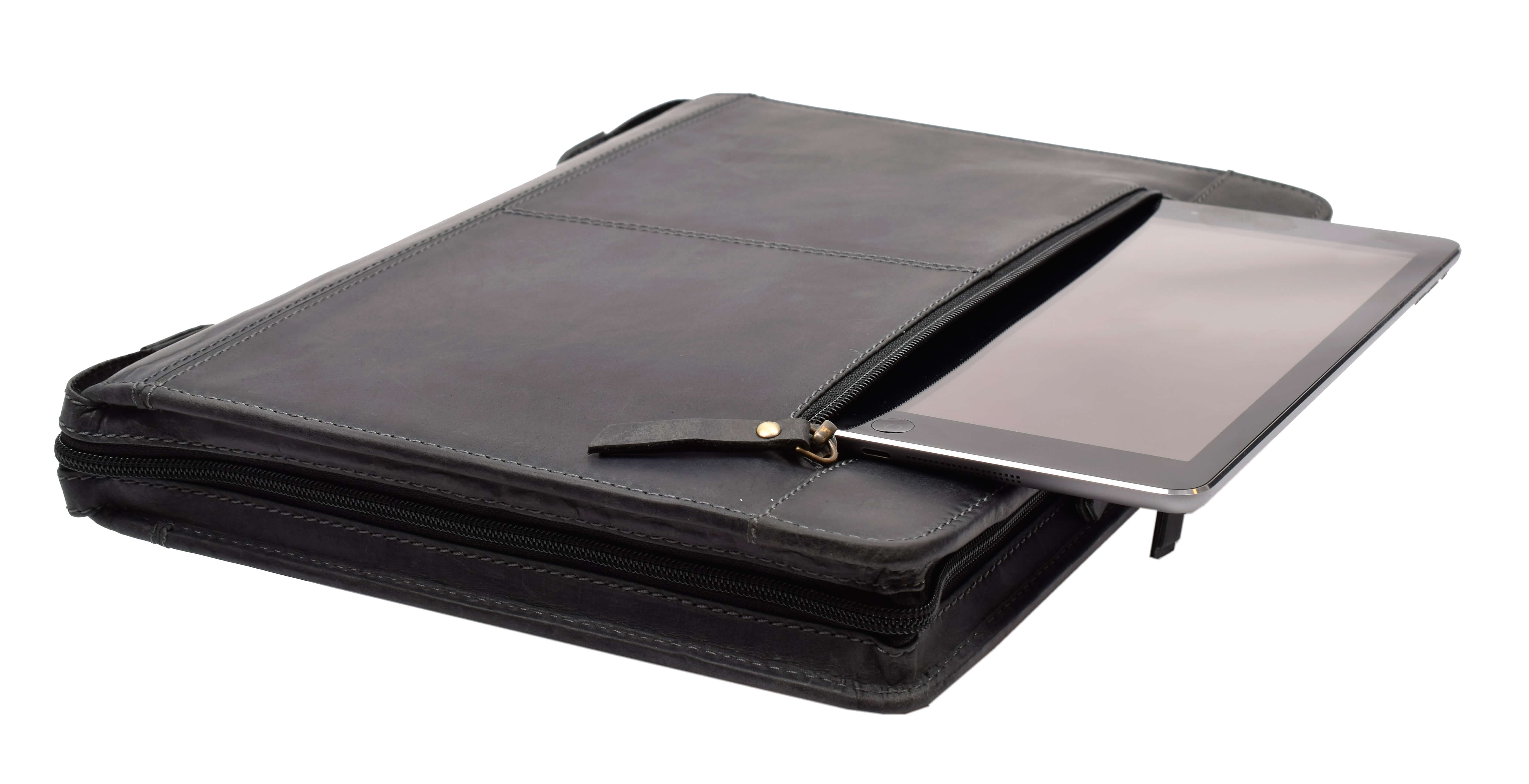 Menzo MB55 Dokumentenmappe A4 Büffelleder/schwarz